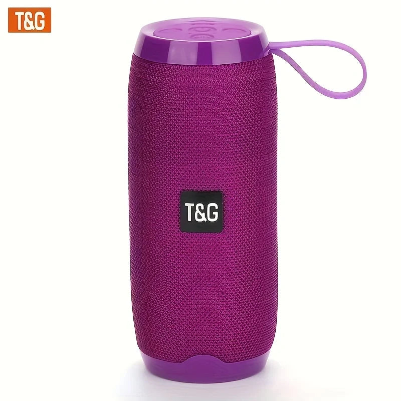 TG new outdoor wireless speaker, music box, portable strap, stereo sound effect, built-in microphone, TWS, USB-C, suitable for camping, swimming pool, beach, garden